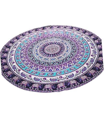 Amazon.co.jp: The beach people ビーチピープル ラウンドタオル ラグ